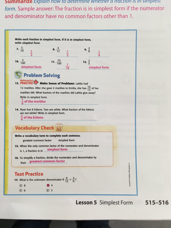 math homework answers 4th grade